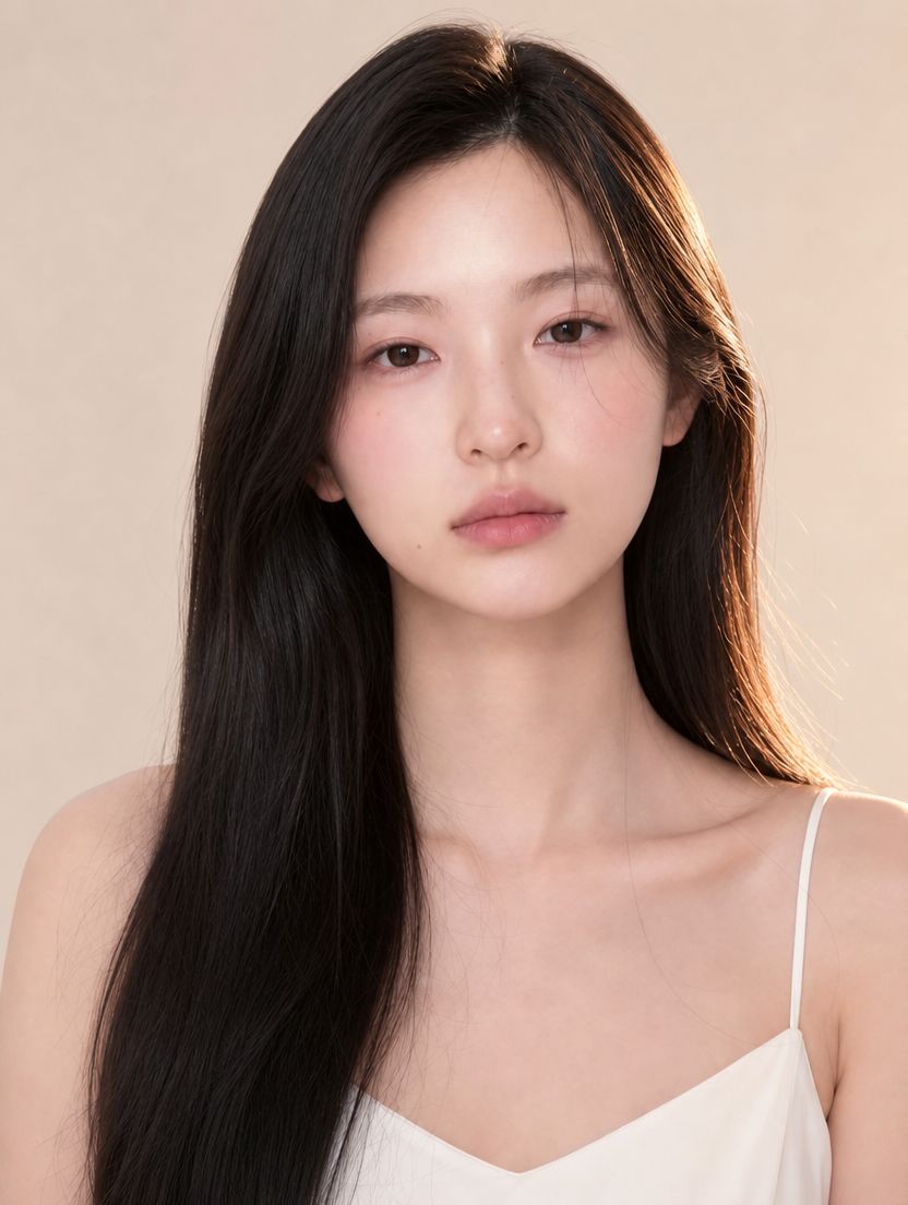 따뜻한 측면 조명을 적용한 얼굴