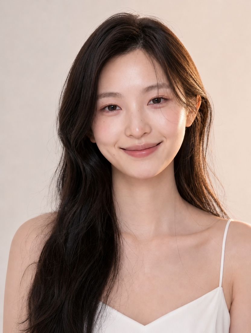 옆얼굴 · 미소, 학습 이미지 28, 이미지 Gen 보정 채택